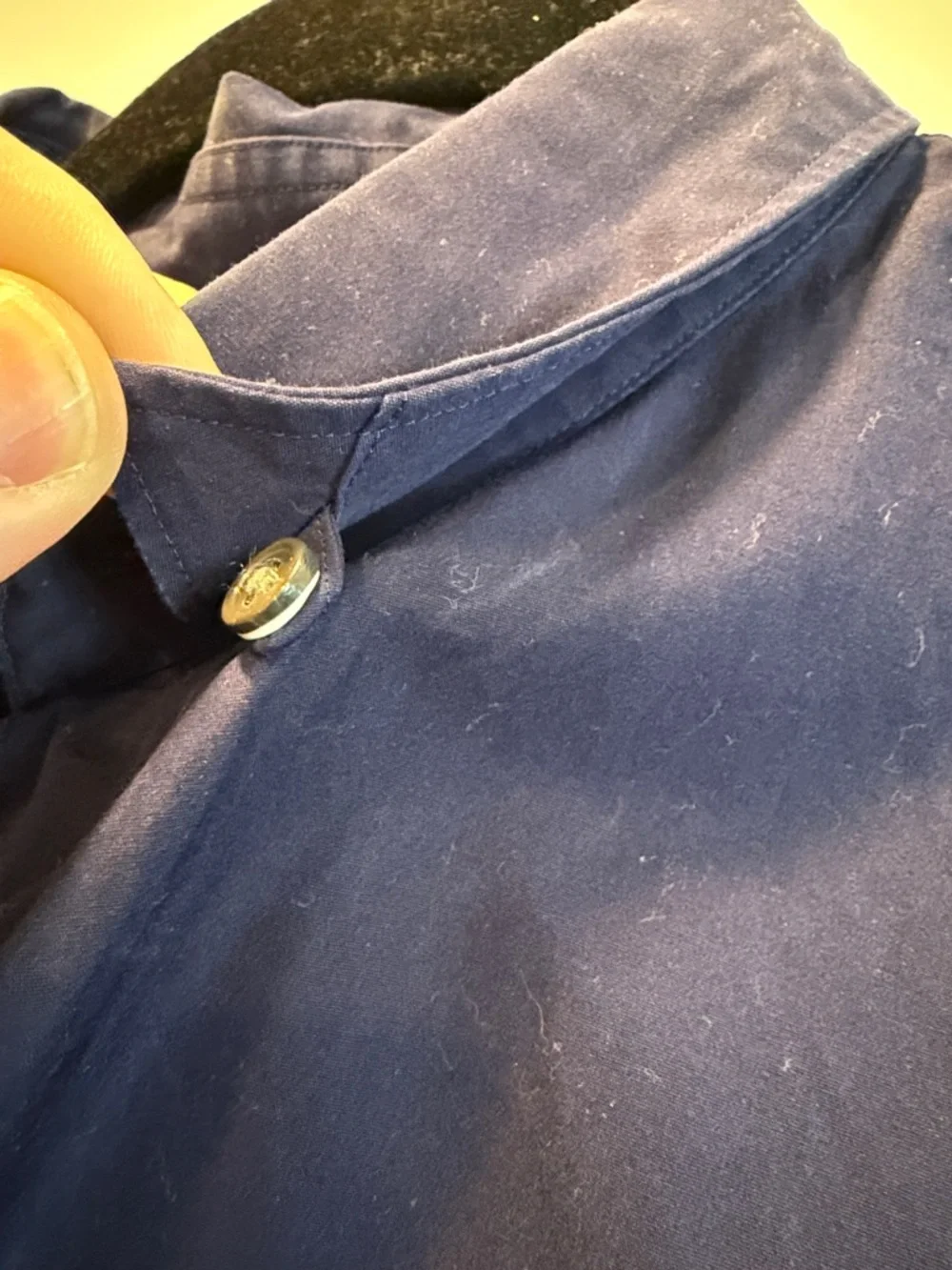 +J Uniqlo Supima Cotton Regular Fit Long Sleeve Navy Shirt - Picture 8 of 8